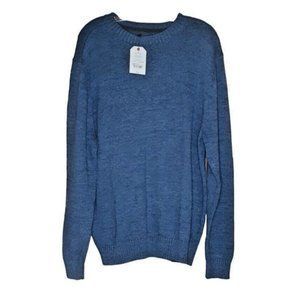 St. Johns Bay Heritage Men's Pullover Sweater Size L Blue‎ Brisbane Marl …